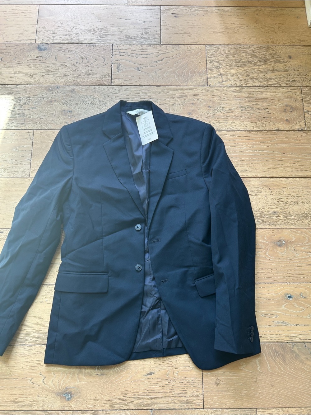 H&M Navy Blue Two-Button Kids Blazer